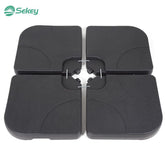 Sekey 4-piece umbrella weight for cantilever umbrella, fillable up to 80 kg